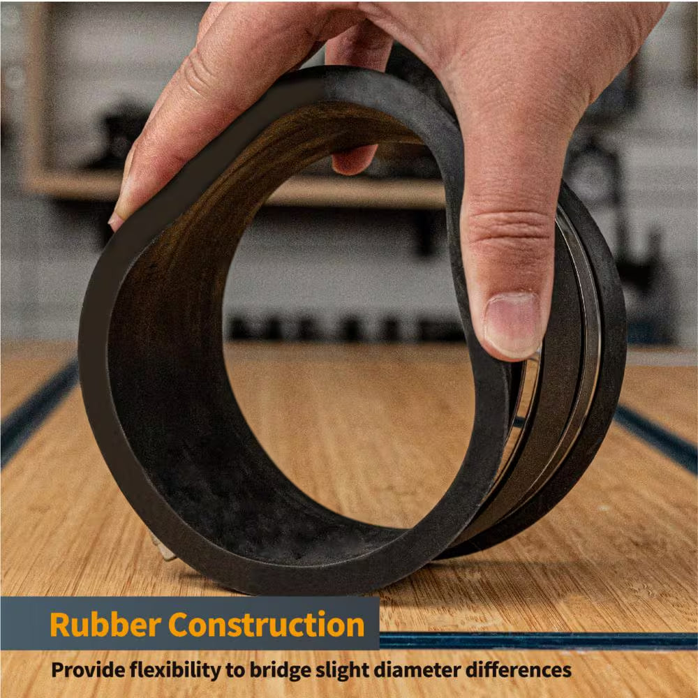 4 In. Dust Collection Hose 90 ° Elbow Connector W/ Blast Gate and Dust Control Flex Cuff for Dust Collector (2-Set)