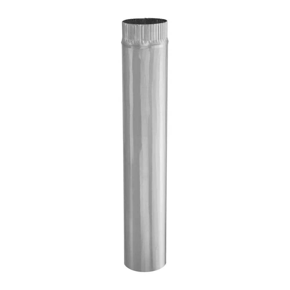 3-In X 24-In 30 Gauge Galvanized Steel round Duct Pipe