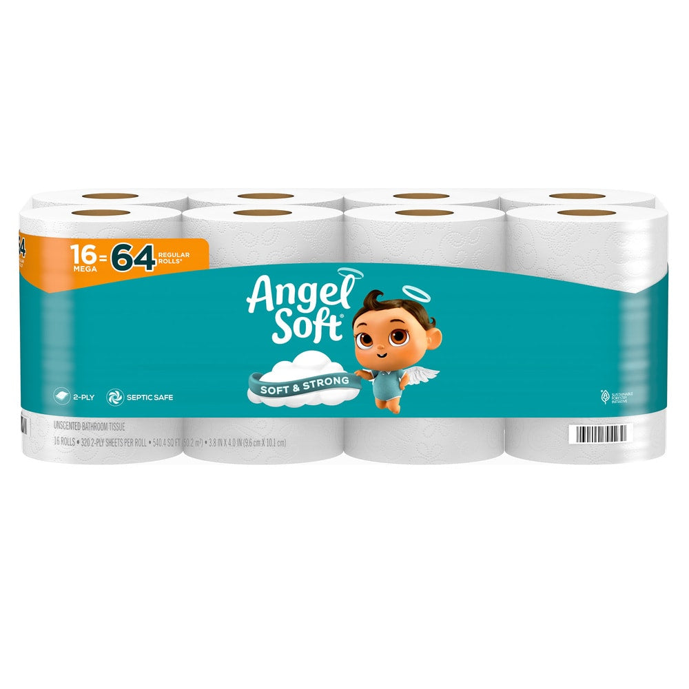 as Mega 16 -Pack 2-Ply Toilet Paper