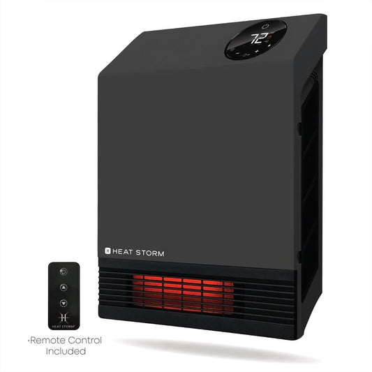 Heat Storm 1,000-Watt Gray Deluxe Indoor Infrared Wall Heater