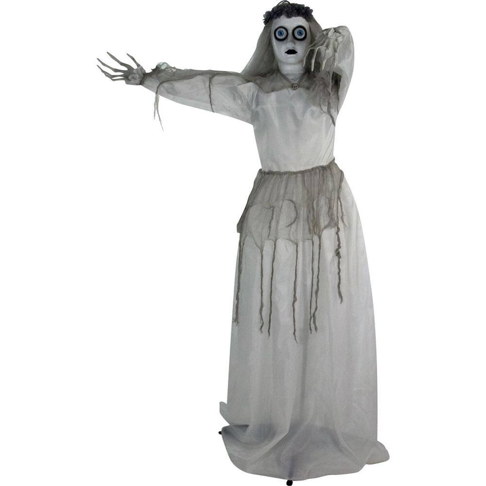 Haunted Hill Farm  64 in. Touch Activated Animatronic Bride