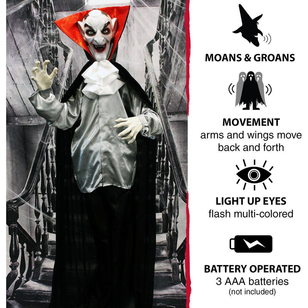 Haunted Hill Farm  61 in. Touch Activated Animatronic Vampire