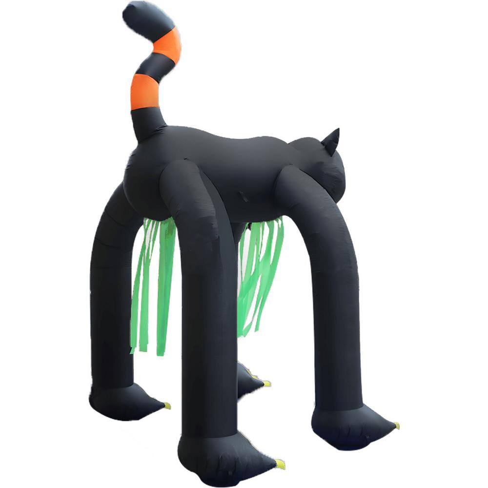 Haunted Hill Farm 10 ft. Tall Pre-Lit Inflatable Black Cat Arch