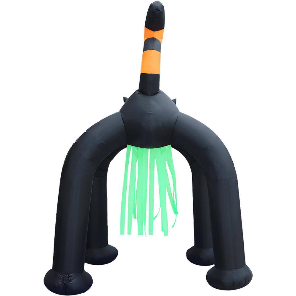Haunted Hill Farm 10 ft. Tall Pre-Lit Inflatable Black Cat Arch