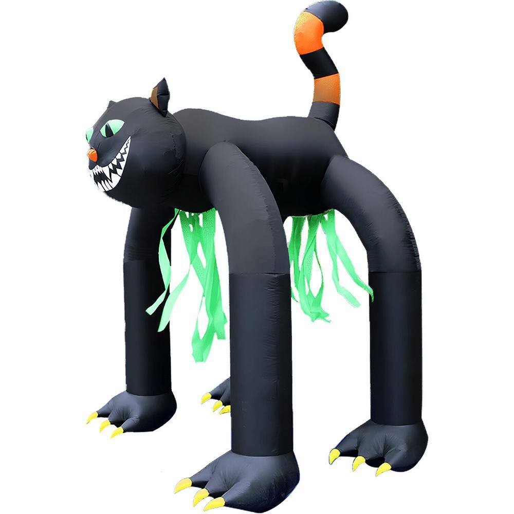 Haunted Hill Farm 10 ft. Tall Pre-Lit Inflatable Black Cat Arch