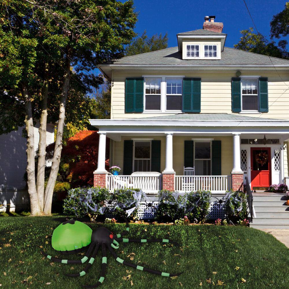 Haunted Hill Farm 6.5 ft. Pre-Lit Stacked Pumpkin Jack-O-Lantern Halloween Inflatable