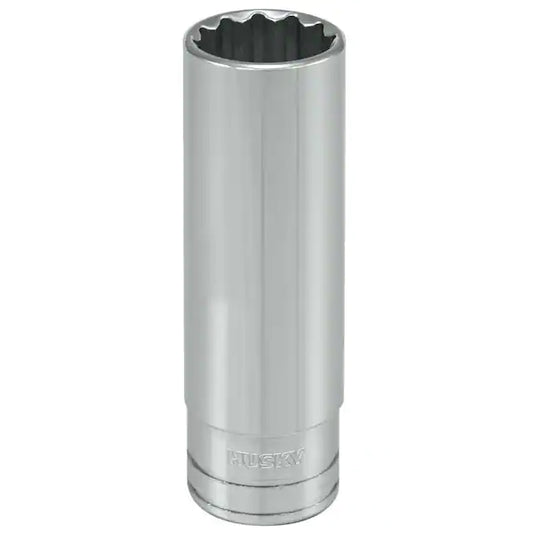 Husky  1/2 in. Drive 5/8 in. 12-Point SAE Deep Socket