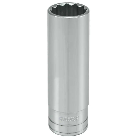 Husky  1/2 in. Drive 9/16 in. 12-Point SAE Deep Socket