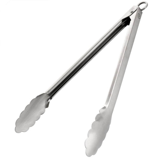 MARTHA STEWART Stainless Steel Easy-Lock Extra Long Kitchen Tongs