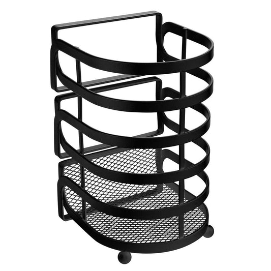 Kitchen Details Industrial Cooking Utensil Basket in Matte Black