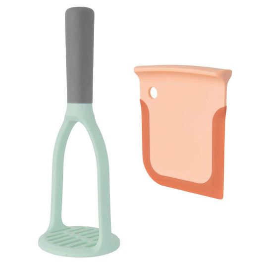 BergHOFF  Leo 2-Piece Mint and Pink Mashed Potato Set