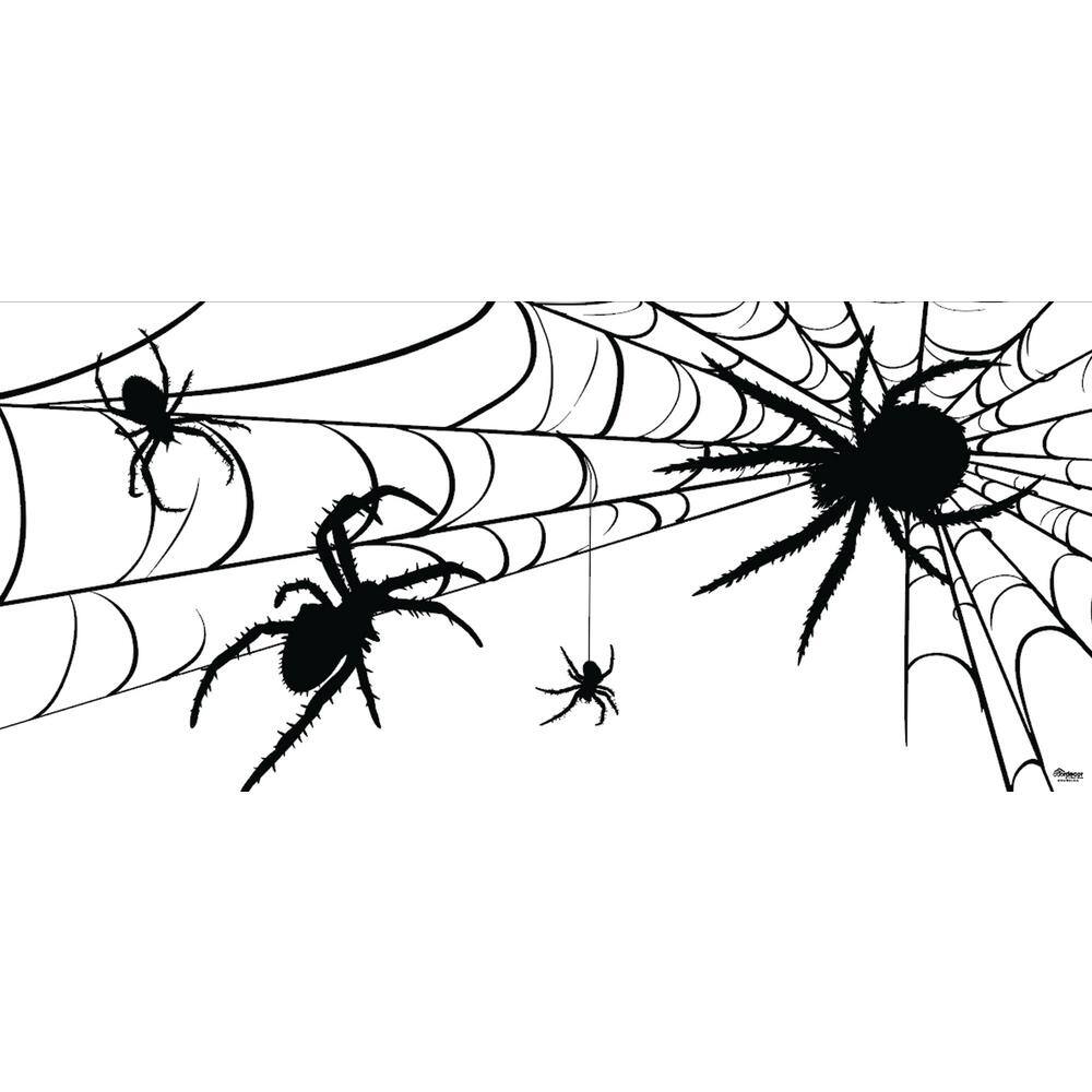 My Door Decor  7 ft. x 16 ft. Spiders Halloween Garage Door Decor Mural for Double Car Garage Car Garage