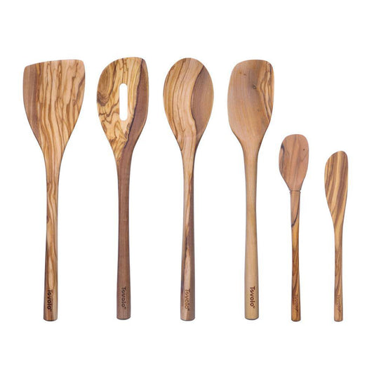 Spectrum  Olivewood Utensil Utensils for Meal Prep and Cooking (Set of 6)