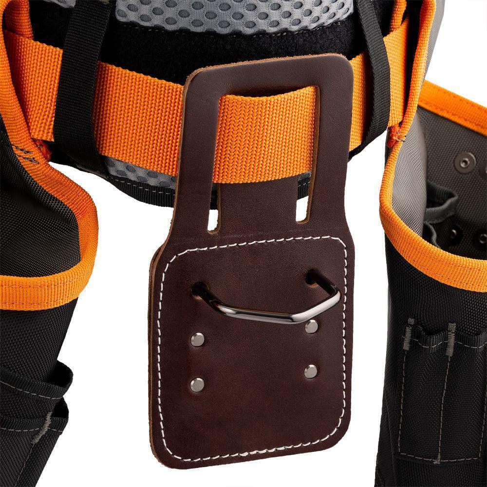 RIDGID 29 in. 23 Pocket Professional Grade 2-Bag Suspension Rig Work Tool Belt with Suspenders