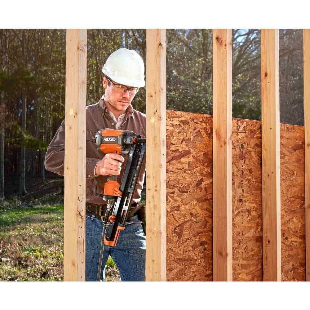RIDGID Pneumatic 21-Degree 3-1/2 in. Round Head Framing Nailer