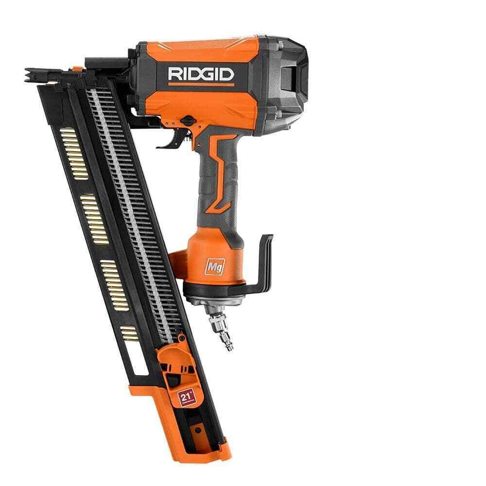 RIDGID Pneumatic 21-Degree 3-1/2 in. Round Head Framing Nailer