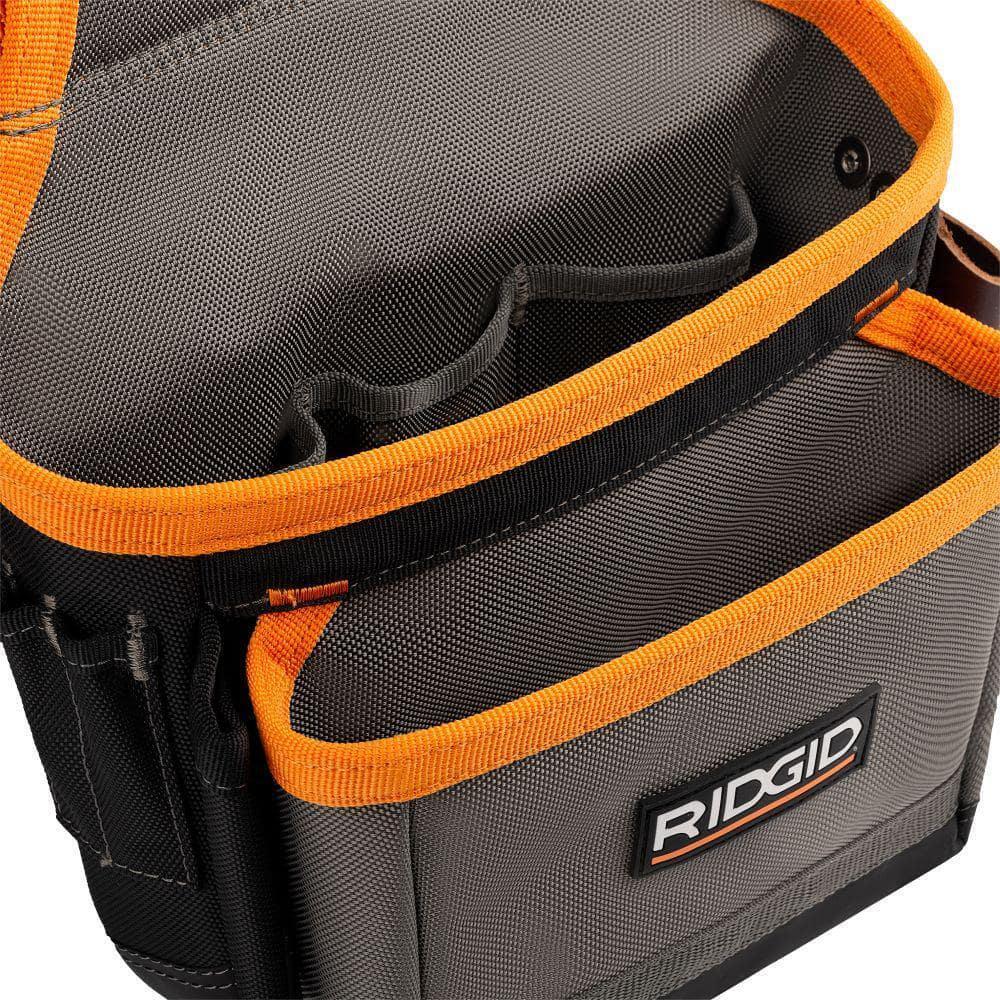 RIDGID 29 in. 23 Pocket Professional Grade 2-Bag Suspension Rig Work Tool Belt with Suspenders