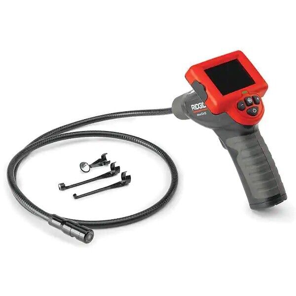 RIDGID CA-25 Micro Visual Inspection & Diagnostic Handheld Camera w/ 2.7 in. Color Display, 4 ft. Fixed Waterproof Camera Cable