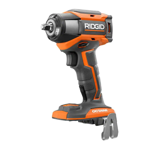 RIDGID 18V OCTANE Brushless Cordless 3/8 in. 6-Mode Impact Wrench (Tool-Only) with Belt Clip