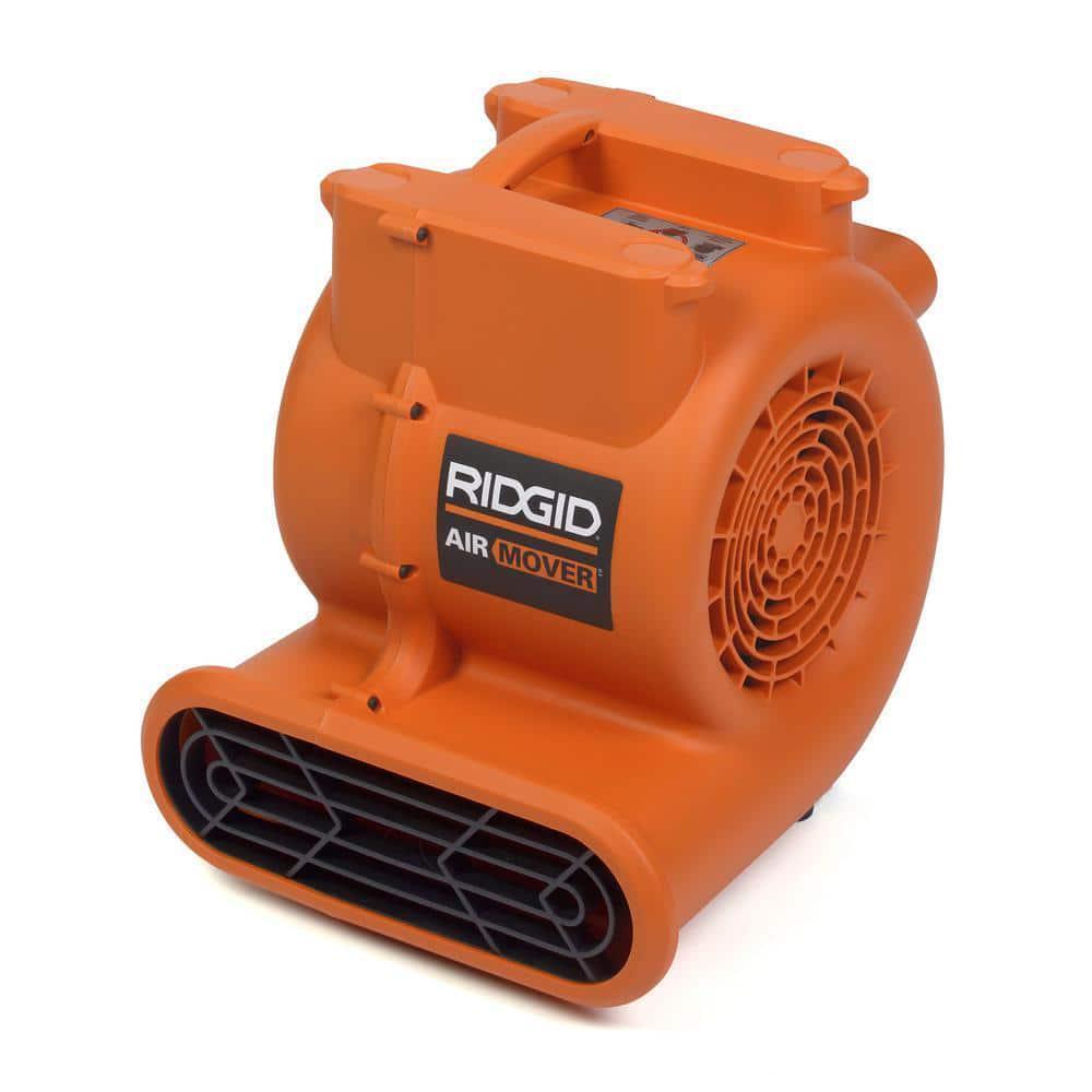 RIDGID 1625 CFM 3-Speed Blower Fan Air Mover with Daisy Chain, 3 Operating Positions for Water Damage Restoration