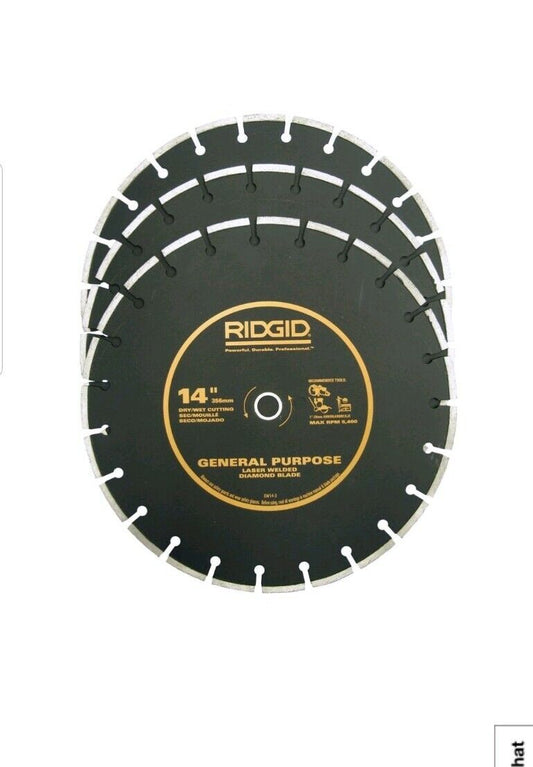 RIDGID 14 in. Diamond Blade (3-Pack)