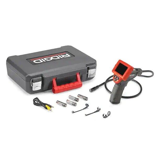 RIDGID CA-25 Micro Visual Inspection & Diagnostic Handheld Camera w/ 2.7 in. Color Display, 4 ft. Fixed Waterproof Camera Cable
