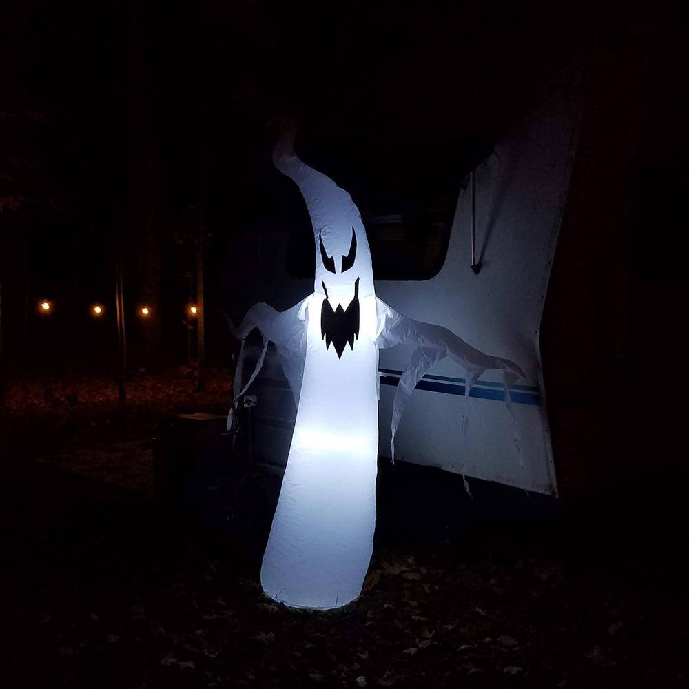 Sunnydaze Decor  6.9 ft. H Diabolical Ghost Halloween Inflatable Outdoor Decoration