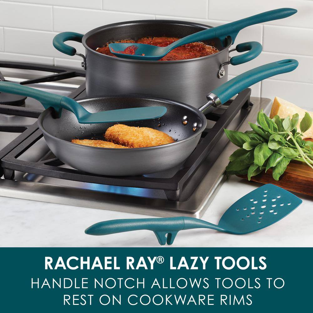Rachael Ray Lazy Tool Kitchen 6-Piece Teal Utensils Set