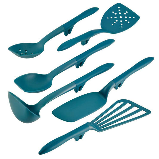 Rachael Ray Lazy Tool Kitchen 6-Piece Teal Utensils Set